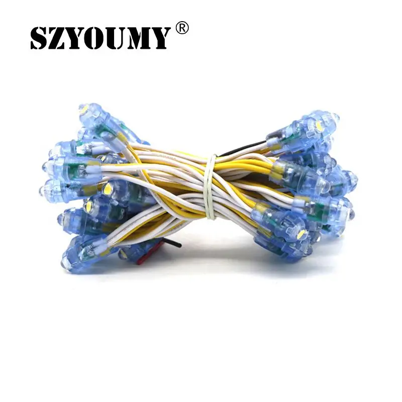 WS1903 IC RGB Led Module String 9MM Waterproof DC5V LED Pixel Module Light White Yellow Blue Green Red Free shipping