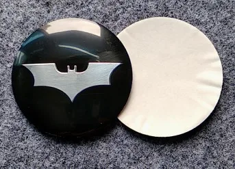 56mm sticker 60 мм 56 мм Бэтмен Центральная крышка колеса Универсальный чёрный для автомобильного стайлинга - Цвет: 56mm sticker