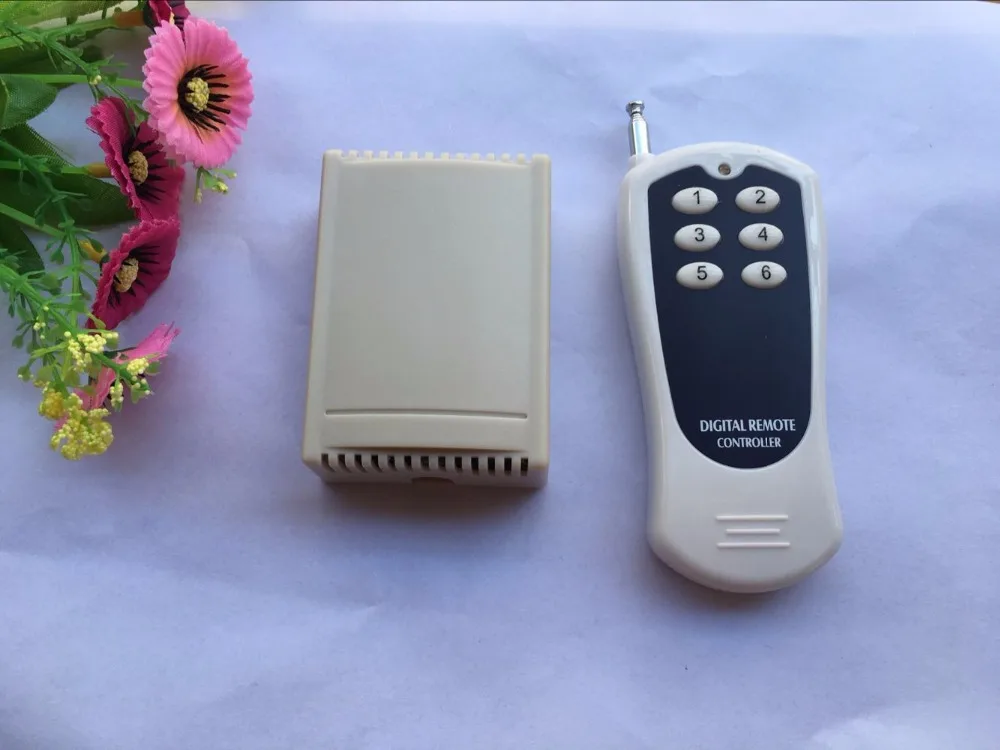 

DC 12V 6CH Channel Wireless RF Remote Control Switch 20-200m Transmitter+ Receiver Controller Learning Code 6 Buttons