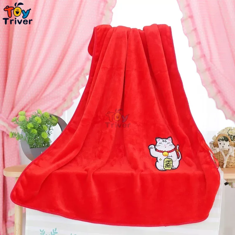 Плюшевые Манеки Неко Фортуна Cat Lucky кошки Портативный Одеяло игрушки Baby Дети