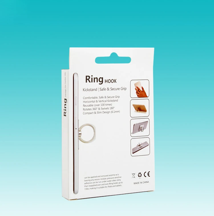 Белая упаковочная коробка упаковка для телефона картон с подставкой