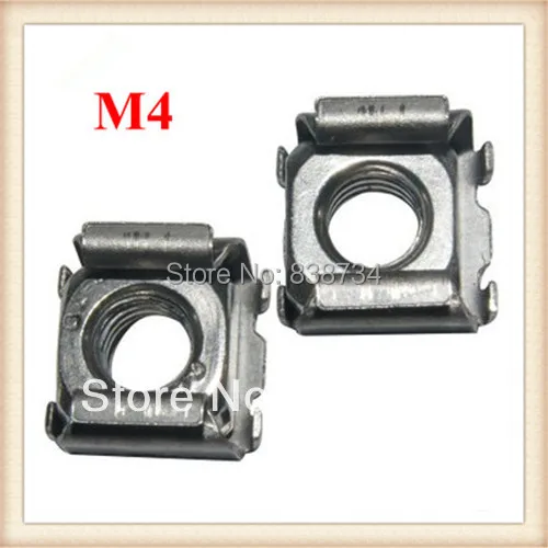 100 шт углеродистая сталь никелированная m4 клетка гайка|m4 cage nut|cage nutnut nut |