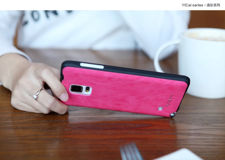 Мягкий кожаный чехол для samsung Galaxy Note 4 случаях Роскошные кремния Обложка Note4