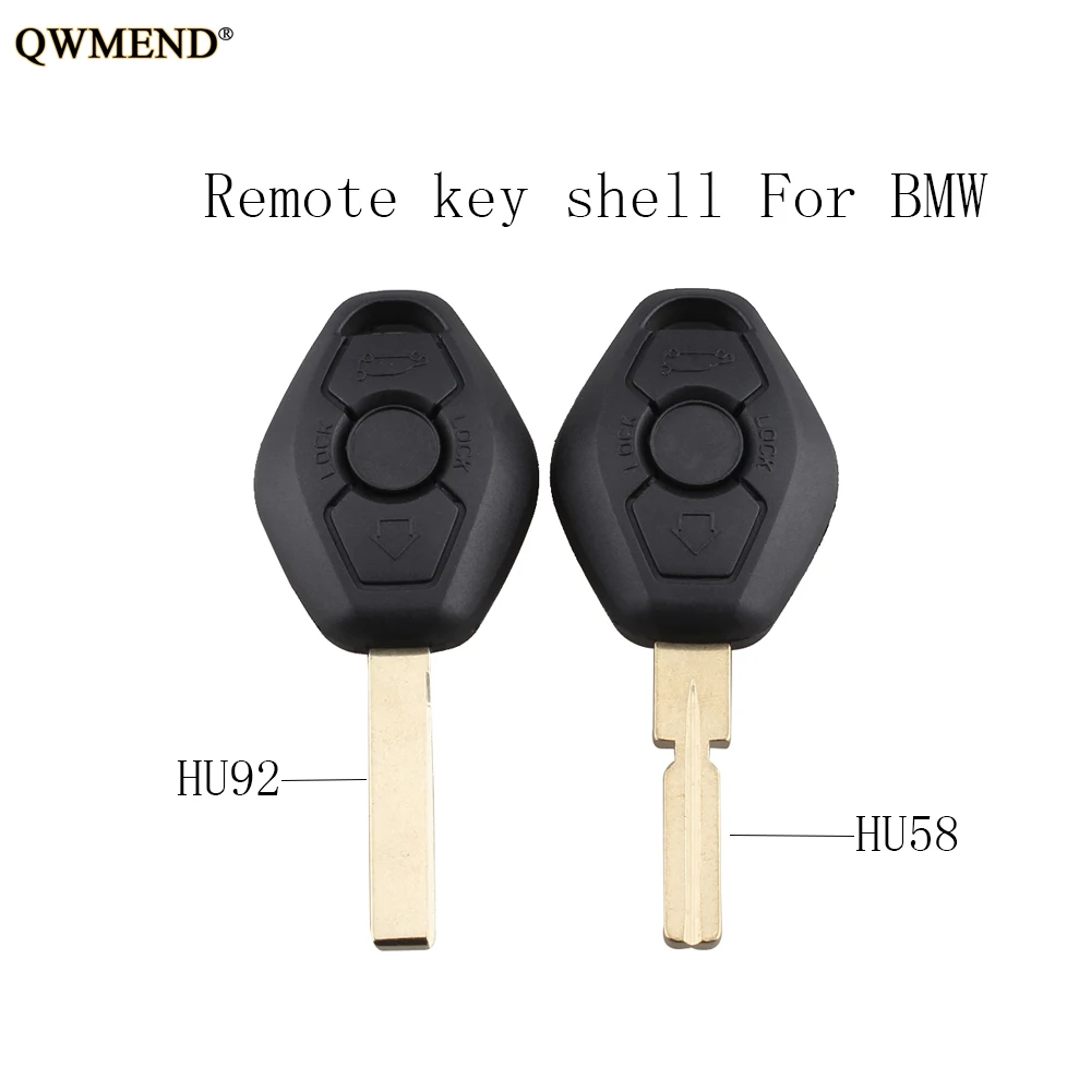 QWMEND дистанционный Автомобильный ключ оболочка для BMW 3 5 + 7 серии 1998-2005 X5 Z3 Z4 330 330i 525