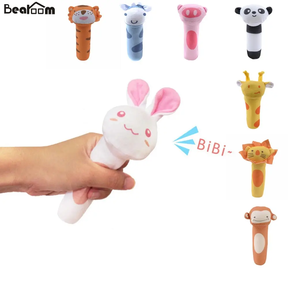 Bearoom переносные детские погремушки животные Bebe погремушка мягкая игрушка с