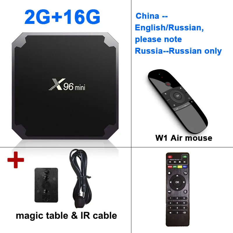 2G16G IR Add W1 X96mini Смарт ТВ приставка Android 7,1 ТВ приставка Amlogic S905W четырехъядерный медиаплеер Wifi 2,4 GHz 4K 2GB 16GB 1GB8GB X96 мини приставка - Цвет: 2G16G IR Add W1