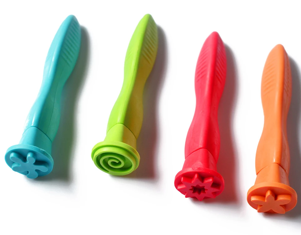 4 шт./лот милый резиновый штамп нескользящий цветной длинный уплотнитель