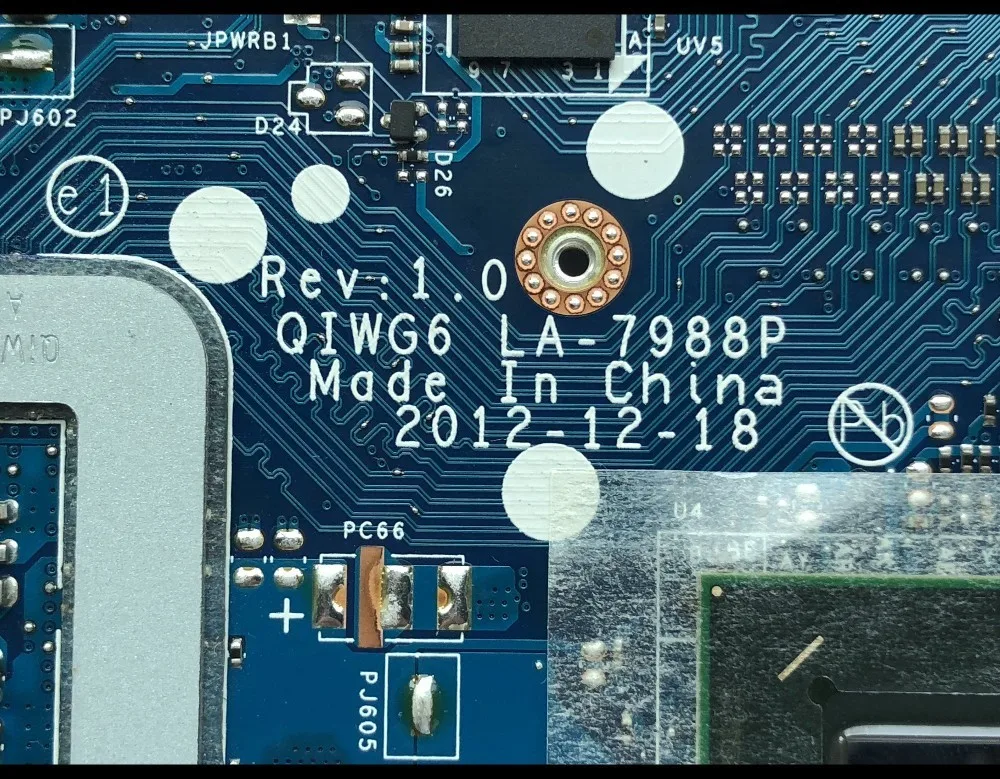 Материнская плата для ноутбука Lenovo Ideapad G580 высокое качество QIWG6 LA 7988P SLJ8E HM76 PGA989 DDR3