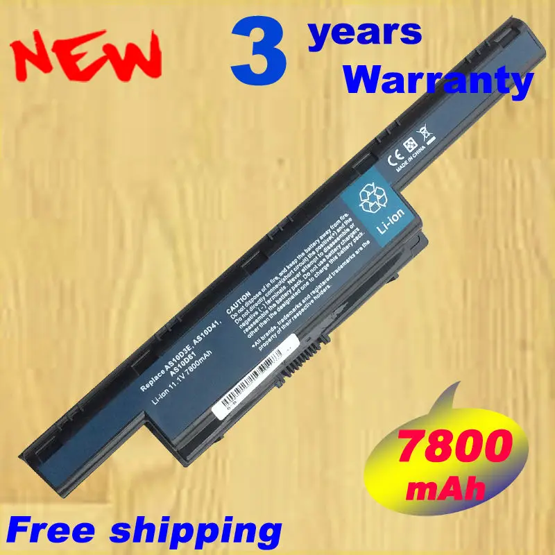 Аккумулятор 7800 мАч для AS10D51 AS10D3E Acer Aspire 5741G 5742G 5742ZG 5742Z 7750G 7750 4741 | Компьютеры и офис