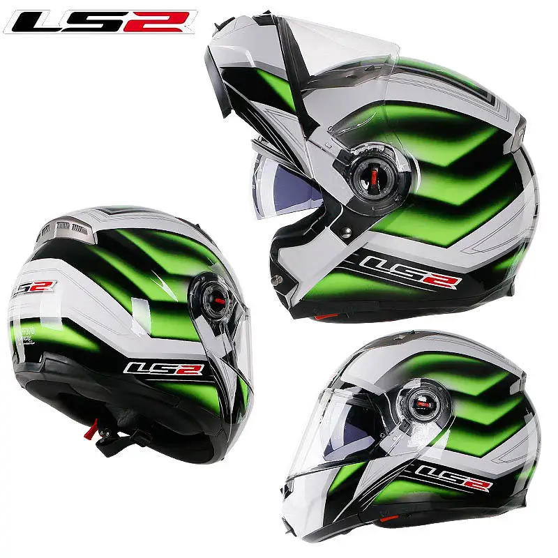 LS2 FF370 флип Pp мотоциклетный шлем с внутренним солнечным щитом capacete ls2 Authority модульный Мужской Женский шлем Casco Moto - Цвет: 10