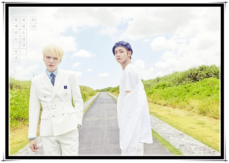 Kpop bangtan boysPoster наклейки на стену с четким изображением, украшение для дома, хорошее качество, принты, бумага с белым покрытием, для домашнего творчества, бренд без рамки - Цвет: Красный