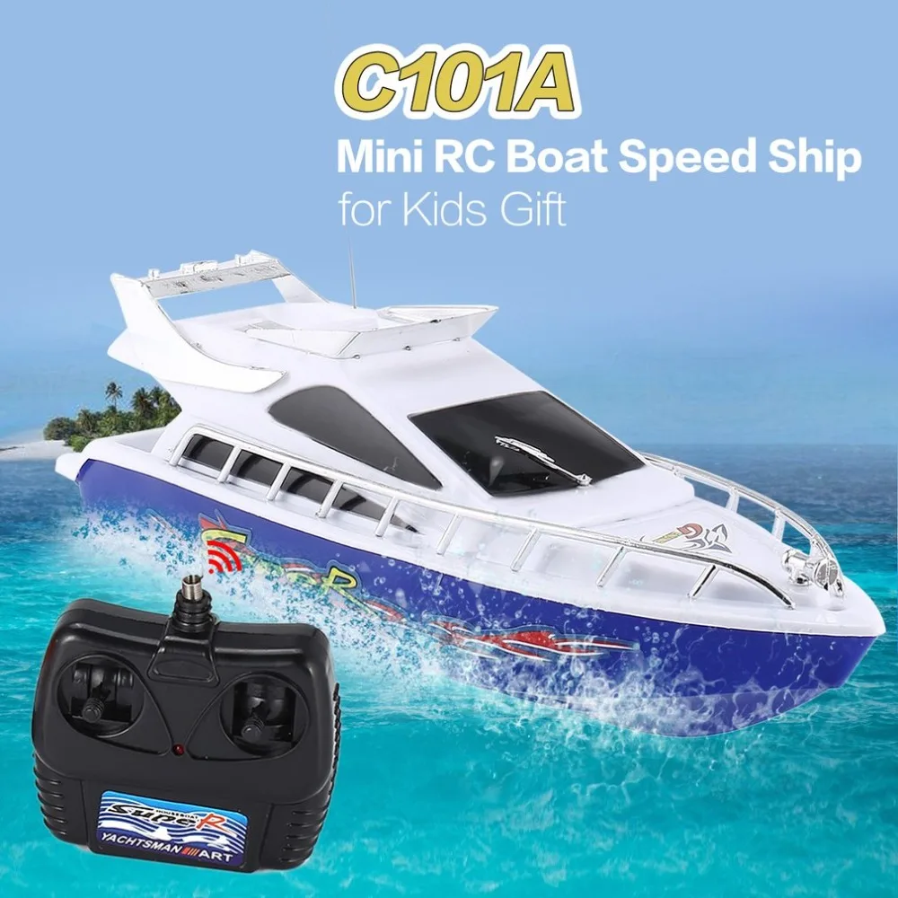C101A мини радио дистанционное управление RC высокое Скорость гоночная лодка