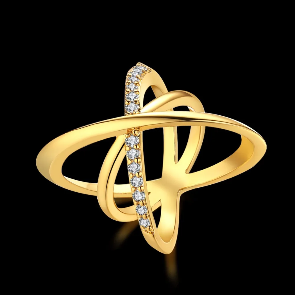 Стильный Мода 2017 г. Для женщин Кольца Творческая звезда горный хрусталь