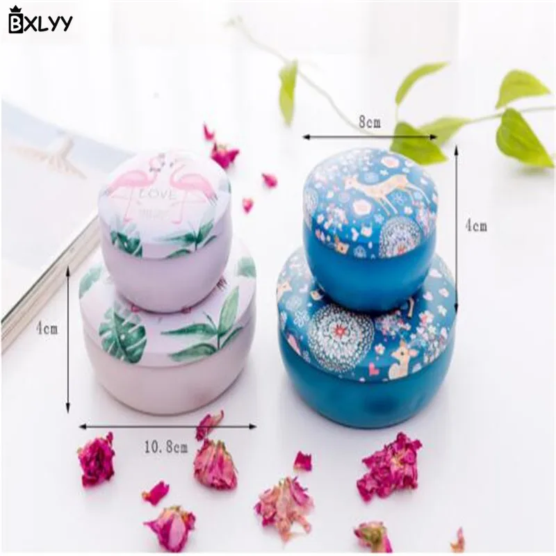 BXLYY горячий Фламинго круглая коробка конфет Лось жести хранения ювелирных
