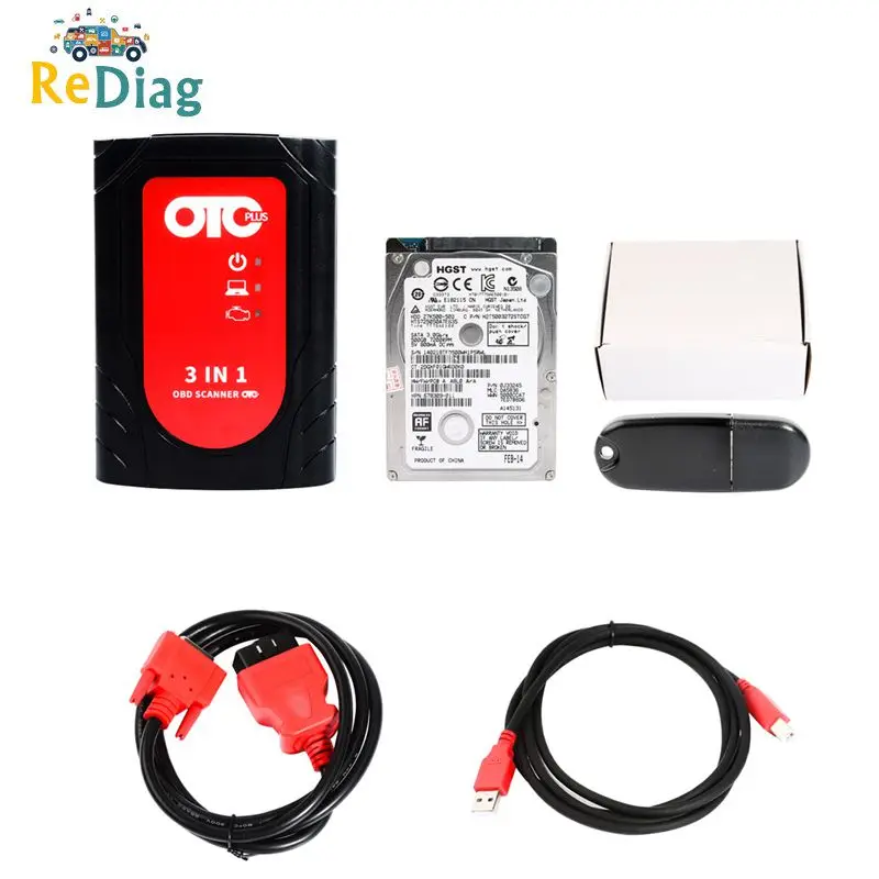 

OTC Plus 3 in 1 Diagnostic Tools Car Tool Fornissan Fortoyota Tester OBD Scanner GTS With HDD Better Than For Dice