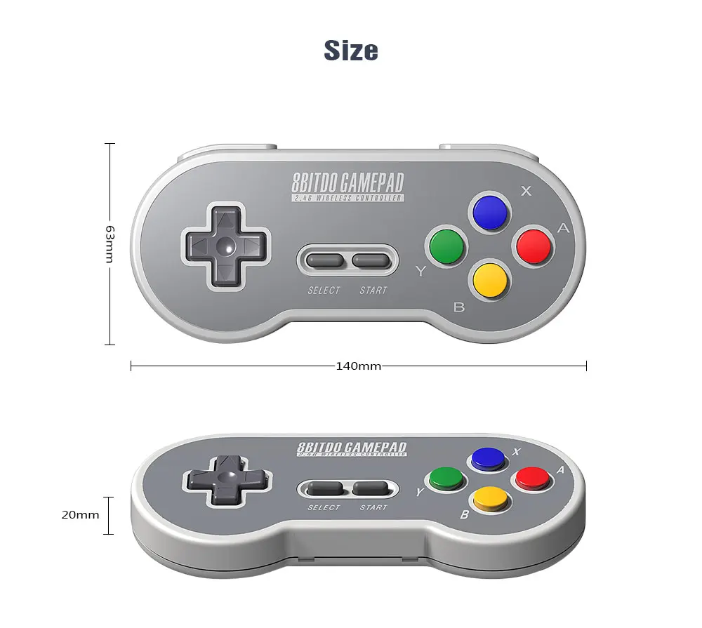 8bitdo SF30 геймпад Беспроводной игровой контроллер mit 2,4 г NES Schalter Android ПК