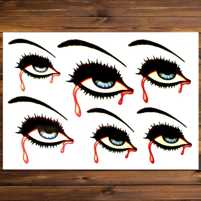 Смешанный цвет Nu-TATY Heart spider tears Временные татуировки боди-арт флэш тату наклейка s 17*10 см Водонепроницаемая мнимый тату стикер для стайлинга автомобиля - Цвет: Смешанный цвет