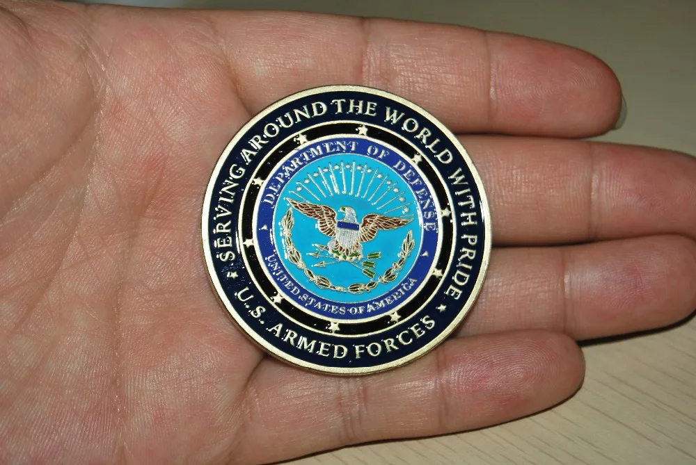 Новая гордуя Военная семья армии США DOD наградная монета