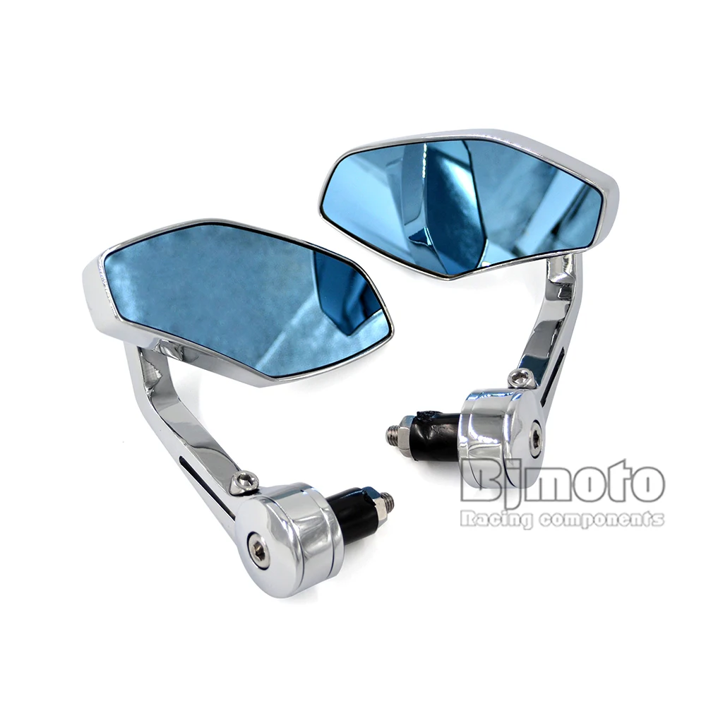 CNC алюминий 7/8 ''мотоцикл зеркало руль ручки концы заднего вида боковое зеркало кафе гонщик для Honda Yamaha для Harley Kawasaki