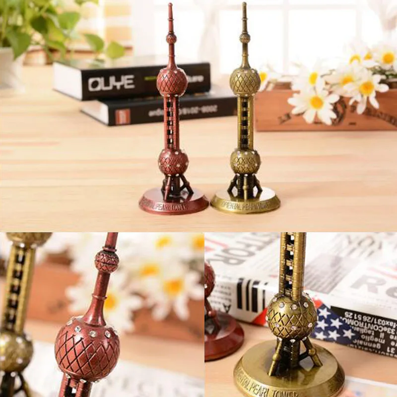 Креативное металлическое украшение ТВ башня офис в Шанхае жемчужный сувенир