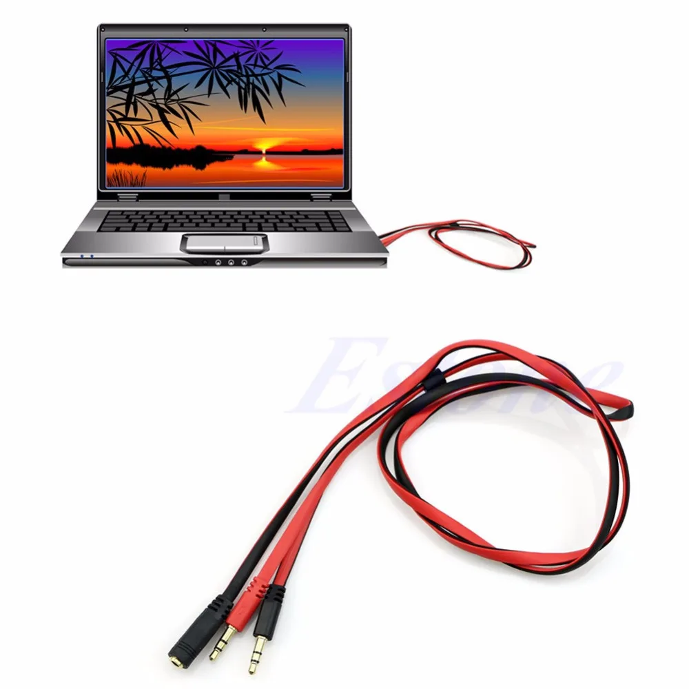 3 5 мм мама к двойному штекеру наушники микрофон аудио Y сплиттер Удлинительный