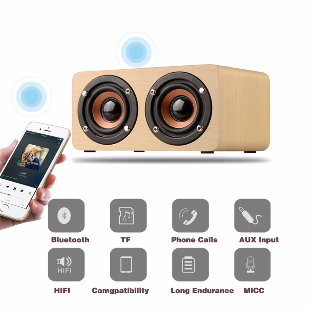 Addkey Портативные Hi-Fi плееры Беспроводной Bluetooth Динамик двойной Колонки шок