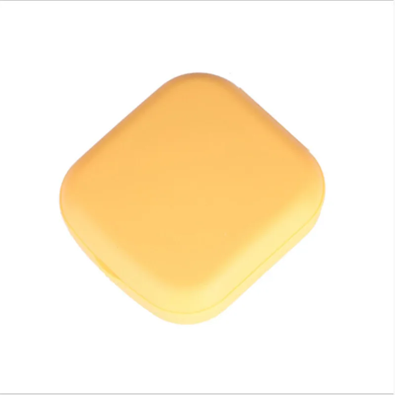 yellow 1 шт. карманный мини-футляр для контактных линз Дорожный комплект держатель зеркального контейнера высокое качество милый портативный легко носить с собой - Цвет: yellow