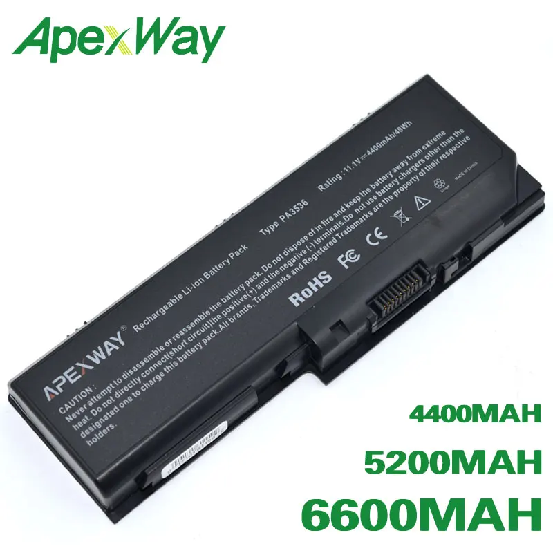 

ApexWay Battery for toshiba Equium L350D P200 Satellite Pro L350 L350D L355 L355D P200 P200D P205 P205D P300 P300D PA3536U-BRS