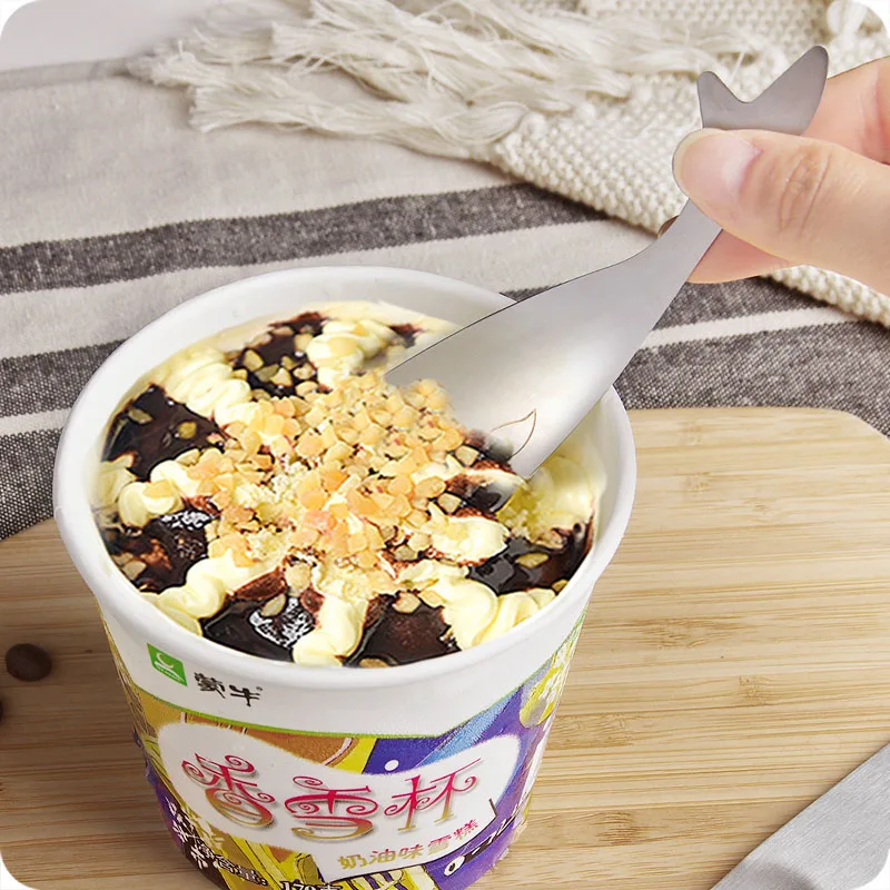 Детские Ложки QuickDone из нержавеющей стали серебристые милые Мультяшные детские