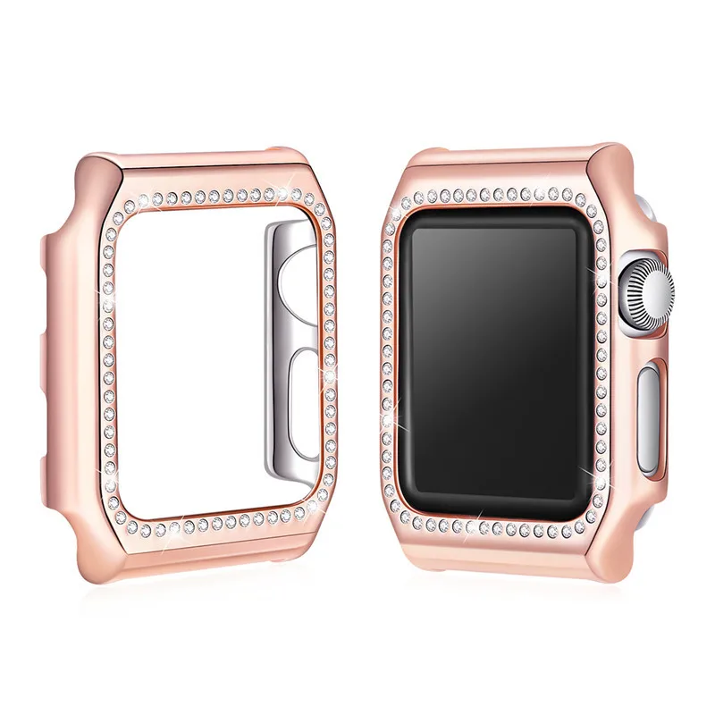Новый чехол с бриллиантами для Apple Watch band 42 мм 38 Iwatch series 3 2 1 шт рамка кристальная
