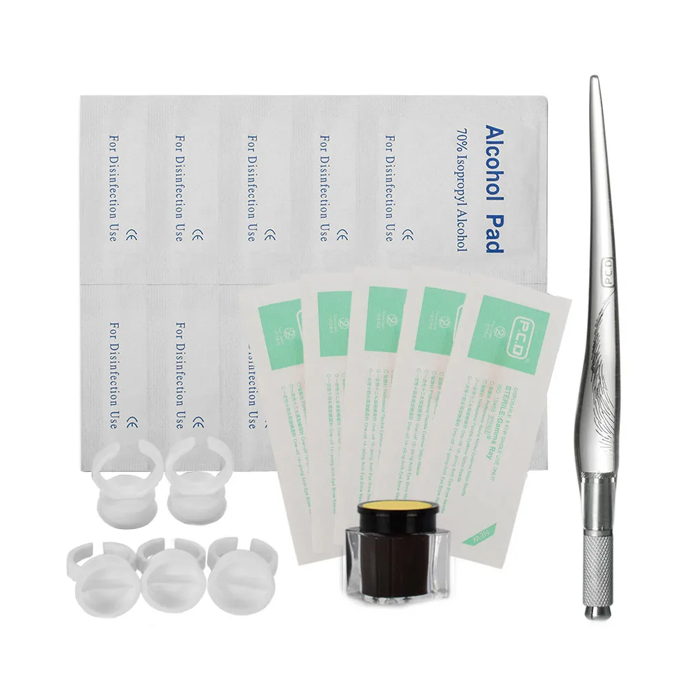 2018 новый стиль микроблейдинг кольцо ручка ручной работы макияж бровей тату