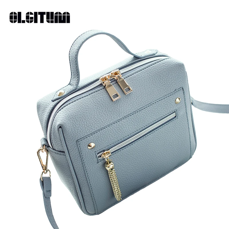 Olgitum 2018 Новая мода качество PU кожа Для женщин топ-ручка сумка девушки HB214 | Багаж и