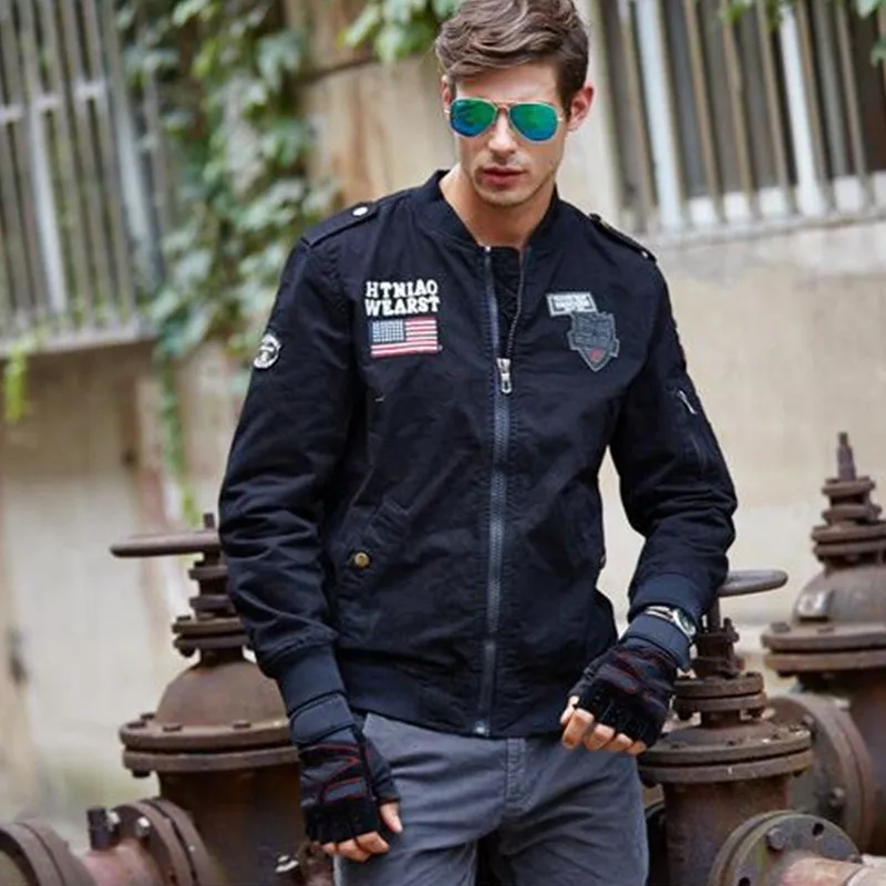 Мужская куртка в стиле милитари LIS ALICES Весенняя хлопковая армейская пилот карго