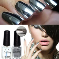 lulaa mirror nail polish silver transparent base top coat nails decoration tool nail art varnish for nails manicure lacquer