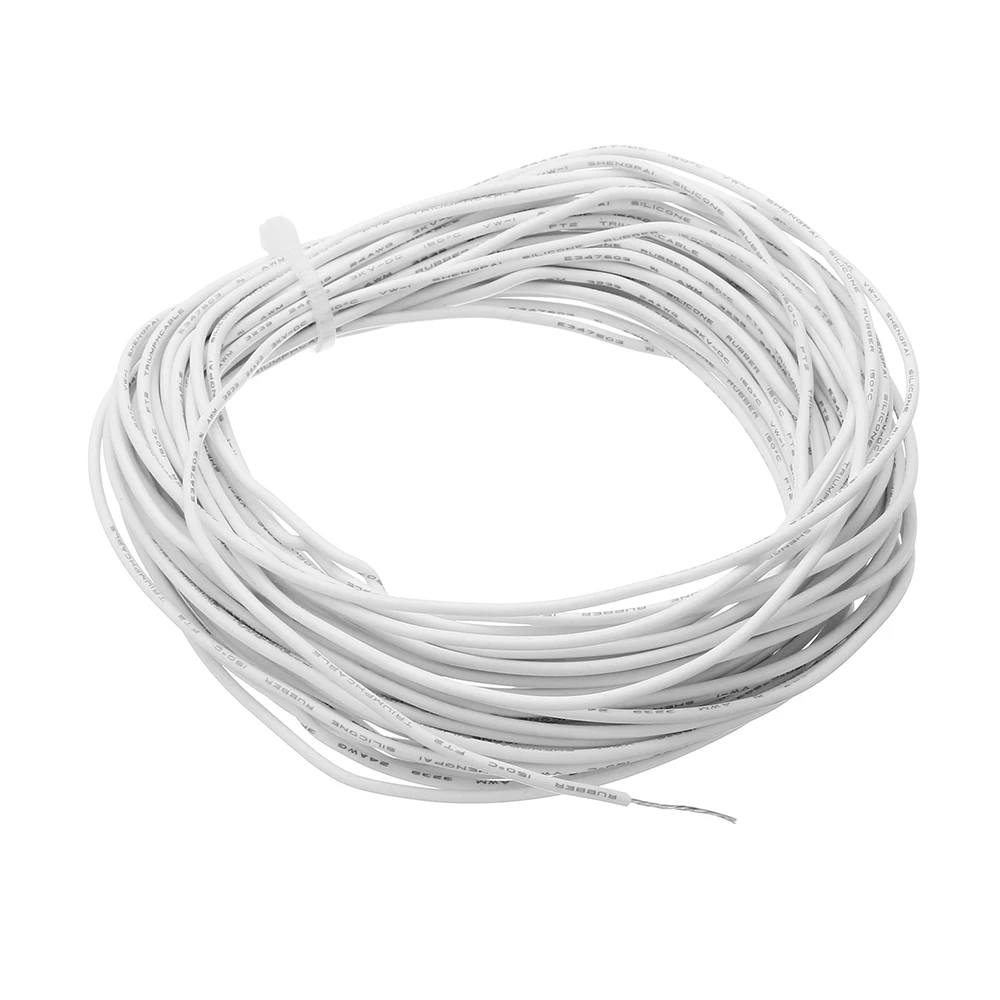 10 метров 24AWG электронный кабель провод изолированный светодиодный провод белый для DIY