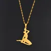 Anniyo Haiti Pendant Necklace for Women Girls Ayiti Items Gold Color Jewelry Gifts of Haiti Accessories  Neg Maron #067221 8