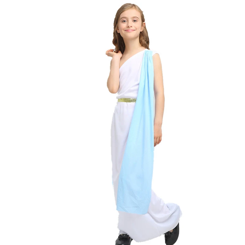 Детская Рождественская одежда в римском стиле для мальчиков и девочек Одежда