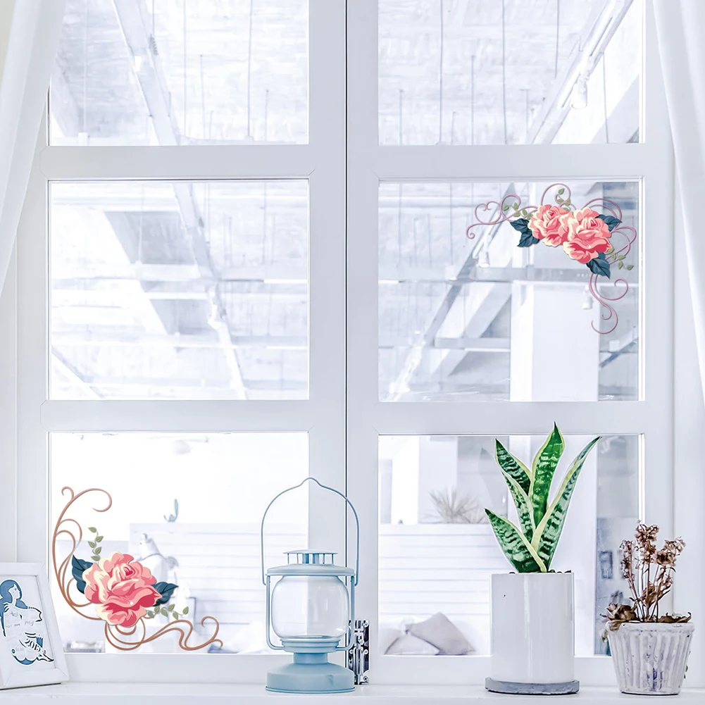 Модные наклейки на стену с цветочным рисунком DIY для домашнего искусства съемные