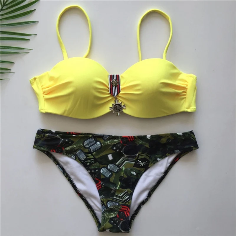 Sexy Womens Strapless Bikini Set Off the Shoulder Push-Up Bandage Swimsuit Beachwear Swimwear Bathing Suit | Женская одежда