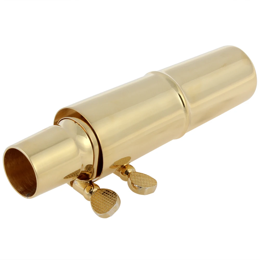 Профессиональный позолоченный металлический мундштук для саксофона 8 дюймов