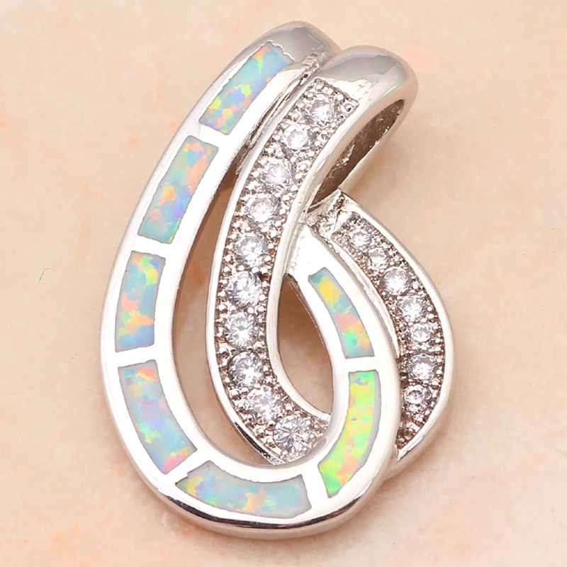 S шок дизайн Юбилей подарок Классический Белый огненный опал Красивые ювелирные