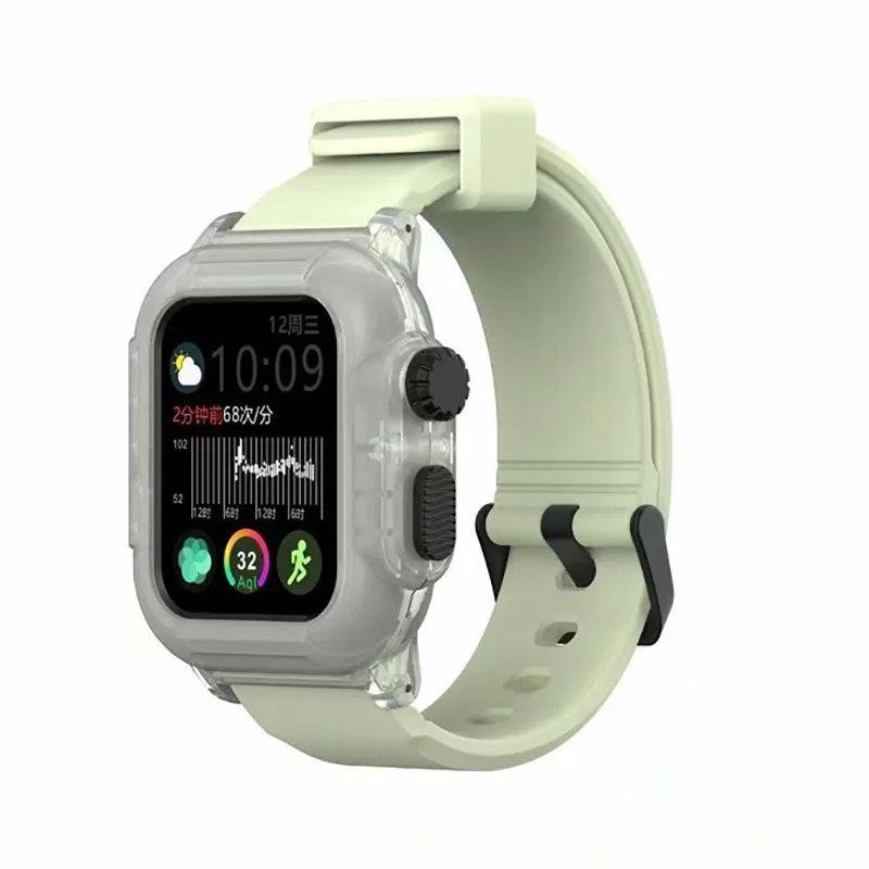 14 All Lumin Водонепроницаемый чехол для Apple Watch band 4 iwatch band 42 мм силиконовый ремешок 44 мм 40 мм pulseira браслет умные часы аксессуары петля - Цвет ремешка: 14 All Lumin