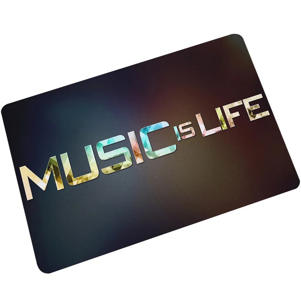 New Music Kitchen Carpet Door Mat Polyester Note Printing Flannel Bathroom Area Rugs Translucidus 19Jan17 P40 | Дом и сад