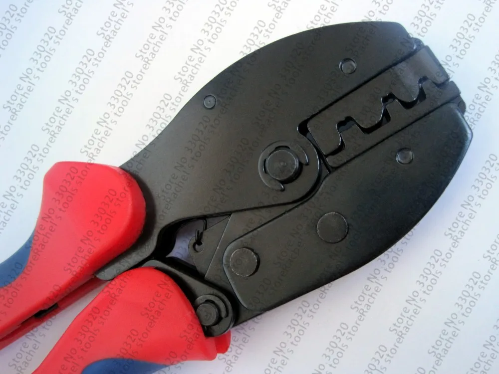 Обжимной инструмент с храповым механизмом для открытых цилиндрических клемм