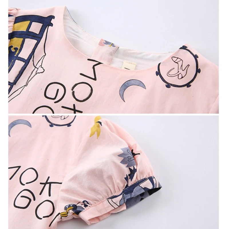 Симпатичная маленькая фея новинка 2019 года детское платье с короткими рукавами и