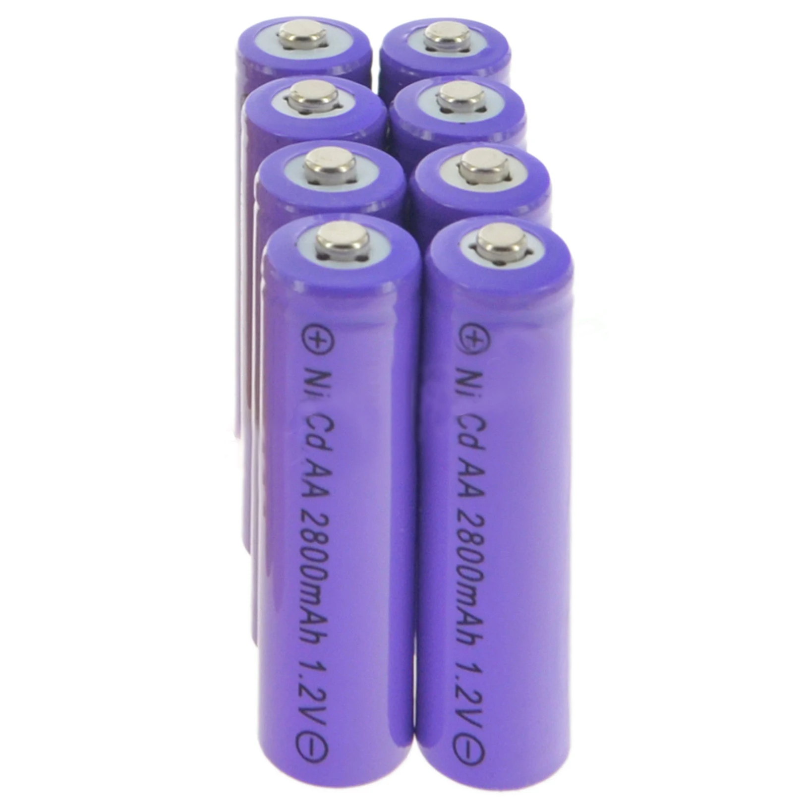 2-24 Лот AA Ni-Cd перезаряжаемая батарея NiCd 2800mAh 1,2 v Садовый Солнечный светильник фиолетовые аккумуляторные ячейки для игрушек