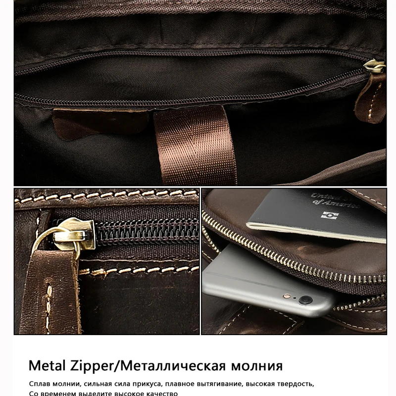 MVA Портфели Для мужчин сумка из натуральной кожи для компьютера портфель