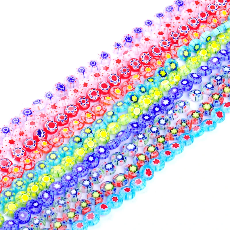 49 шт./гирлянда 8 мм круглые стеклянные бусины сделай сам украшения браслет