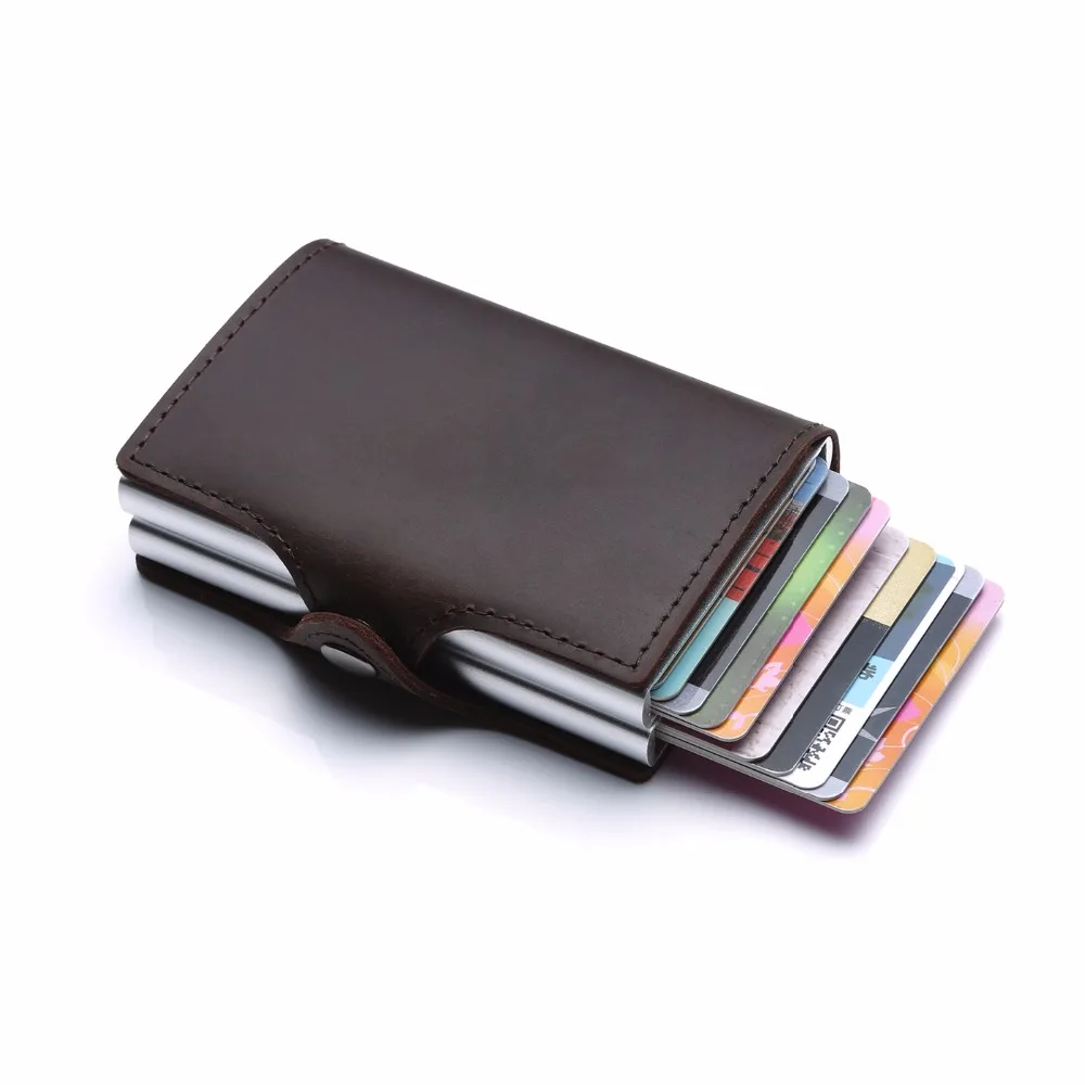 ZOVYVOL Rfid держатель для карт, мужской кошелек, сумка для денег, мини кошелек, мужской автоматический маленький умный кошелек, валлет, алюминий