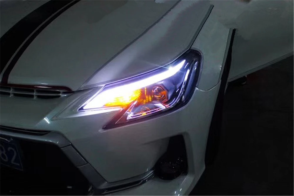 Car Styling for Toyota Reiz led headlights 2013 2014 2015 2016 new Mark X LED Head Lamp signal drl H7 hid Bi-Xenon Lens low beam |